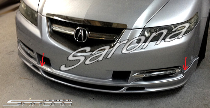 Custom Acura TL  Sedan Front Lip/Splitter (2007 - 2008) - $299.00 (Part #AC-013-FA)